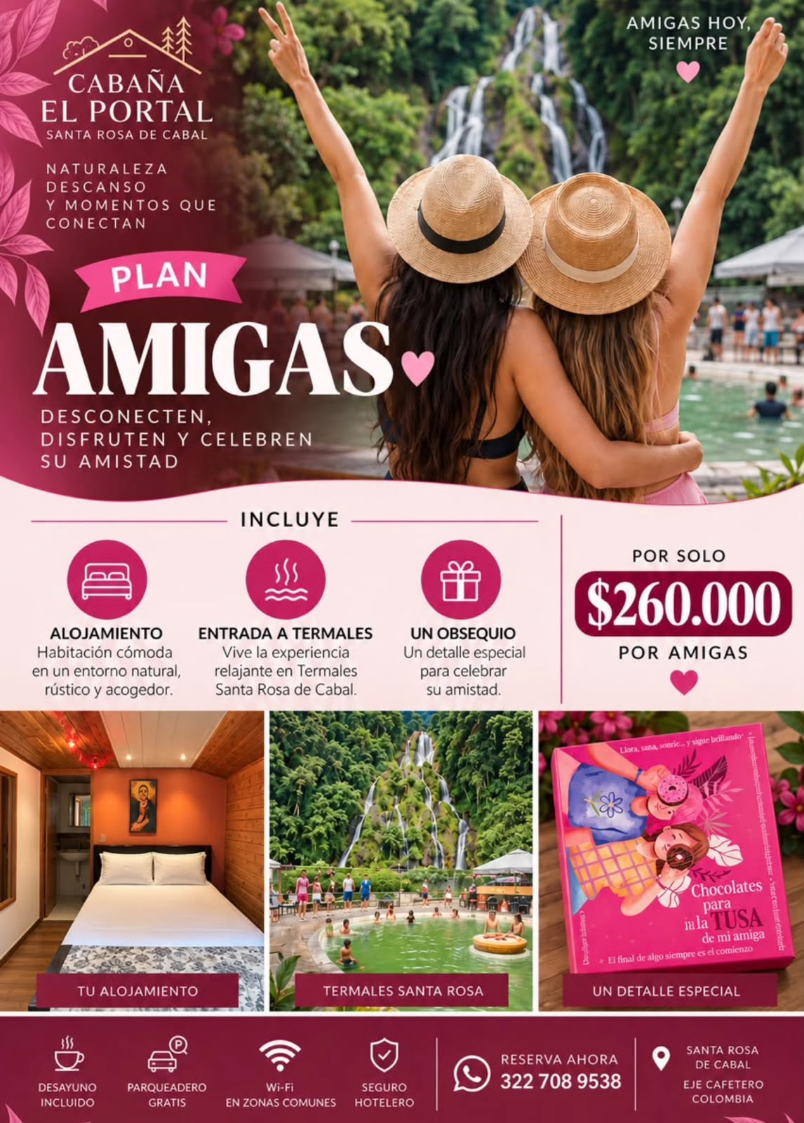 Plan Amigas en Cabaña El Portal, Santa Rosa de Cabal
